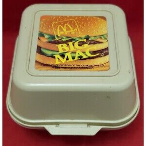 Vintage Fisher Price 1988 McDonalds Big Mac Container Box Toy Collectible
